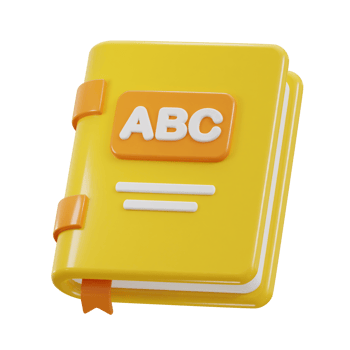 English book icon 3d render png