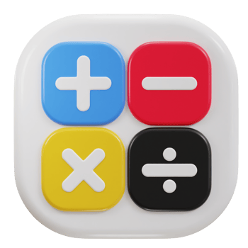 3d calculator math device icon png
