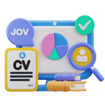 3d cv, resume job vacancy icon png