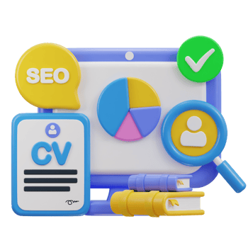 3d cv, resume job vacancy icon png