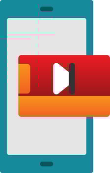 Mobile video Vector Icon Design