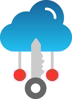 Cloud Access Vector Icon Design