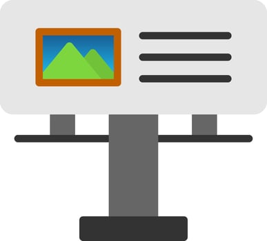 Billboard Vector Icon Design
