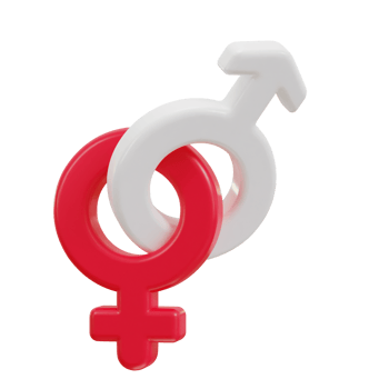 3d female symbol icon illustration png
