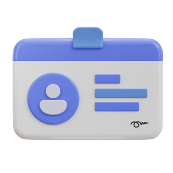 3d driver license, id card, plastic card icon png