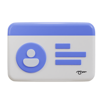 3d driver license, id card, plastic card icon png