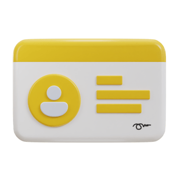 3d driver license, id card, plastic card icon png