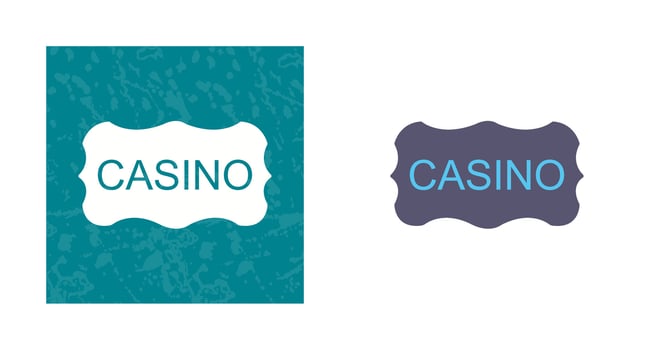 Casino Sign Vector Icon