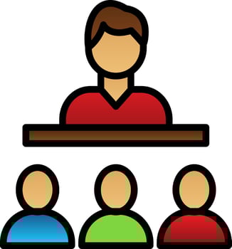 Seminar Vector Icon Design