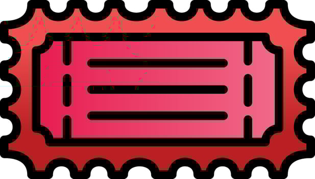 Bus ticket Vector Icon Design
