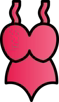 Swimsuit Vector Icon Design