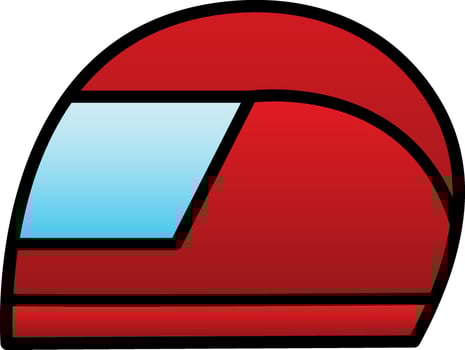 Helmet Vector Icon Design