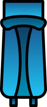 Sleeping bag Vector Icon Design