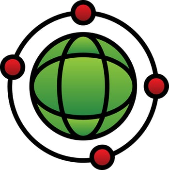 Network Monitoring Vector Icon Design