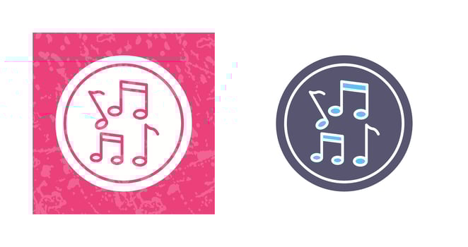 Musical Notes Vector Icon