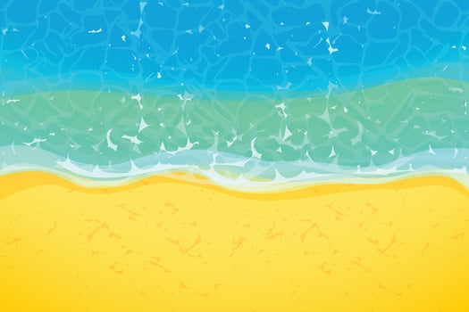 sea coast top view vector