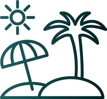 Beach Vector Icon Design