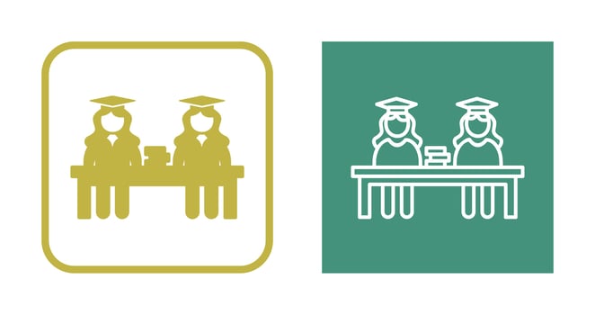 Unique Combined Study Vector Icon