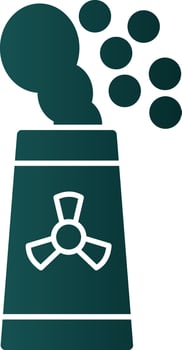 Nuclear energy Vector Icon Design