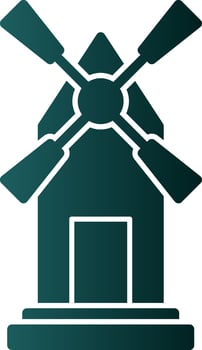 Windmill Vector Icon Design