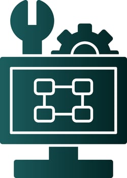 Troubleshooting Flowchart Vector Icon Design