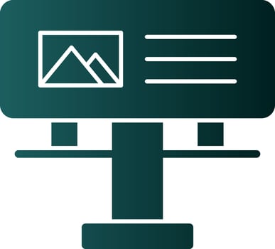 Billboard Vector Icon Design