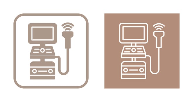 Ultrasound Machine Vector Icon