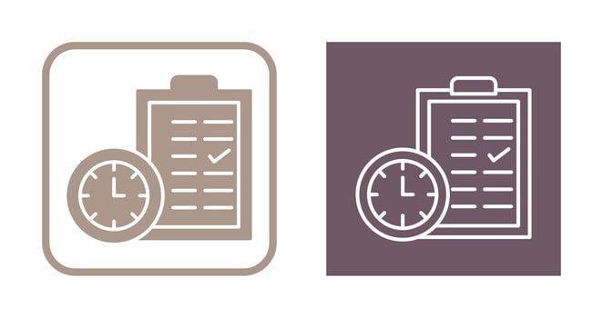 Time Planing Vector Icon