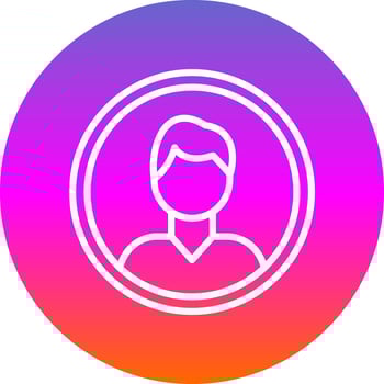 User Account Help Vector Icon Design
