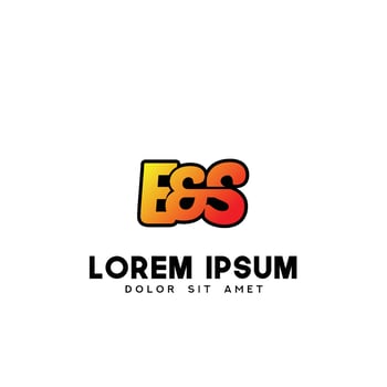 ES Initial Logo Design Vector