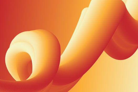 Energetic Orange Swirl - Abstract Modern Art vector
