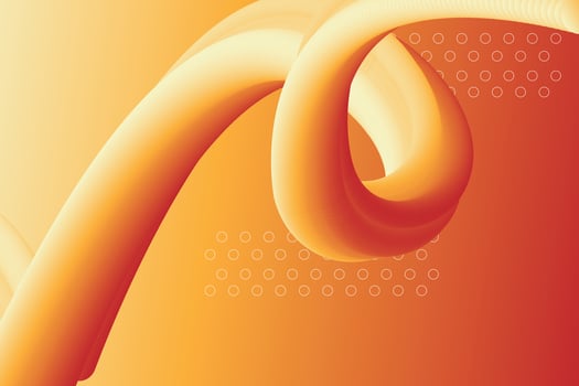 Energetic Orange Swirl - Abstract Modern Art vector