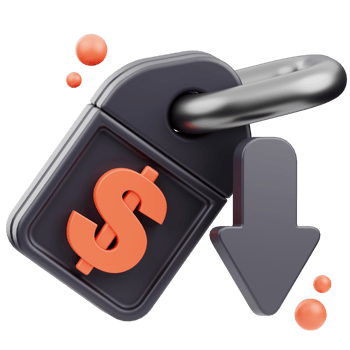 Price Slash 3d Illustration png