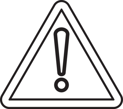 Black line Exclamation mark in triangle symbol icon isolated on white background. Hazard warning sign, careful, attention, danger warning sign. Vector Illustration png