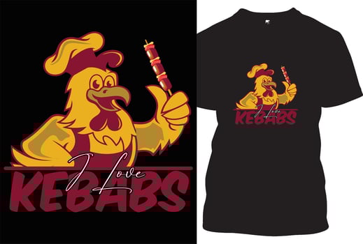 food lover free T-shirt design vector