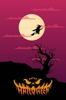 Halloween party, bright banner set. Helloween vector banner design, happy halloween background