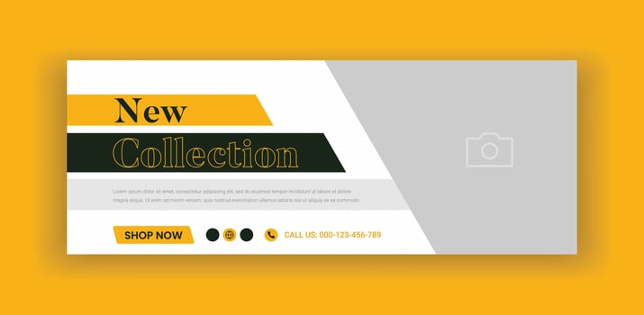 fashion sale social media cover banner design template. fashion sale cover photo design. fashion sale web banner vector