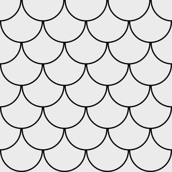 Seamless pattern, fish scales on a white background vector
