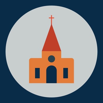 Buildings icon vector set. Bank, school, courthouse, university, library. Architecture concept. Can be used for topics like office, city, real estate