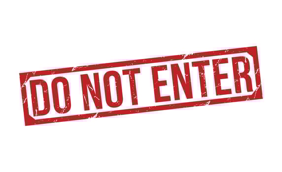 Do Not Enter rubber stamp vector illustration on white background