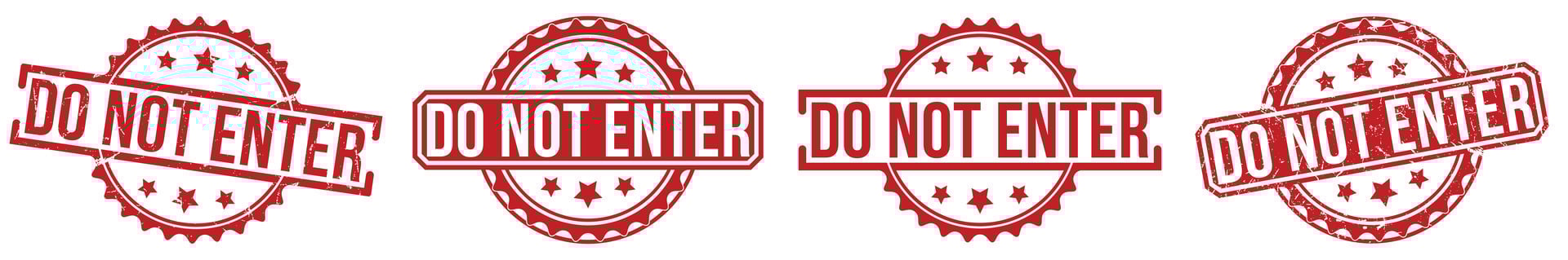 Do Not Enter stamp red rubber stamp on white background. Do Not Enter stamp sign. Do Not Enter stamp. vector