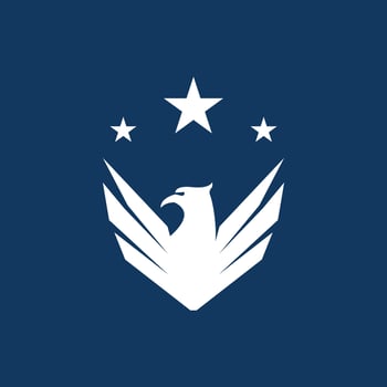 Eagle Shield Logo Vector Template Illustration