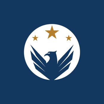 Eagle Shield Logo Vector Template Illustration