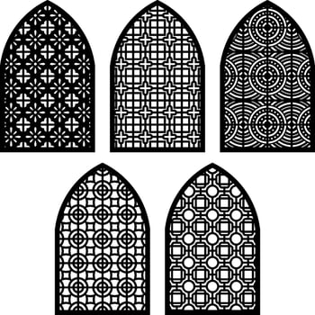 Simple Vector Pattern for Laser Cutting, Decoration, Ornament, Metal design, wood carving, and vector