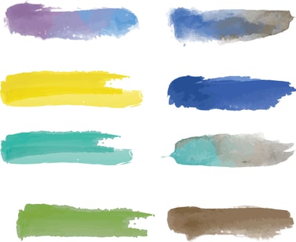 Vector abstract watercolor paint with brush background template