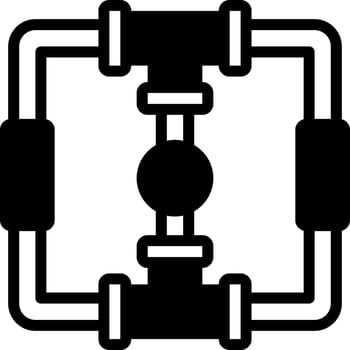 solid icon for pipe vector
