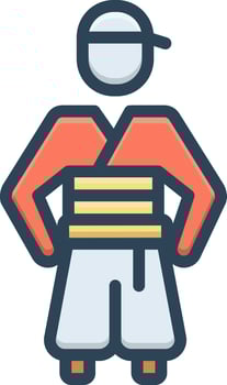 color icon for korean vector