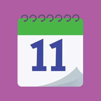 daily calendar number vector design
