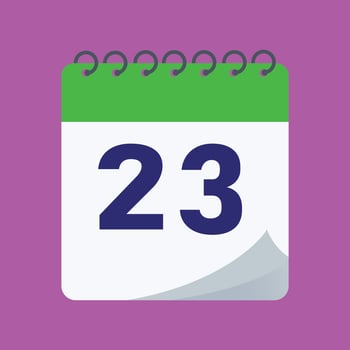 daily calendar number vector design