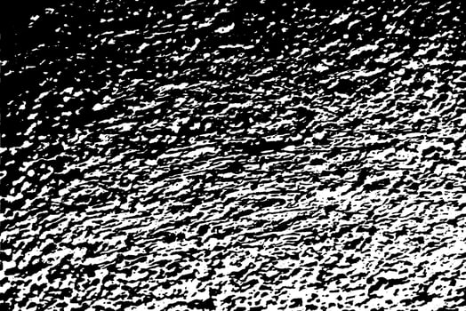 Rough black and white texture vector. Wall imprint. Shabby overlay texture. Grunge background. Abstract textured effect. Vector illustration. Black isolated on transparent background.